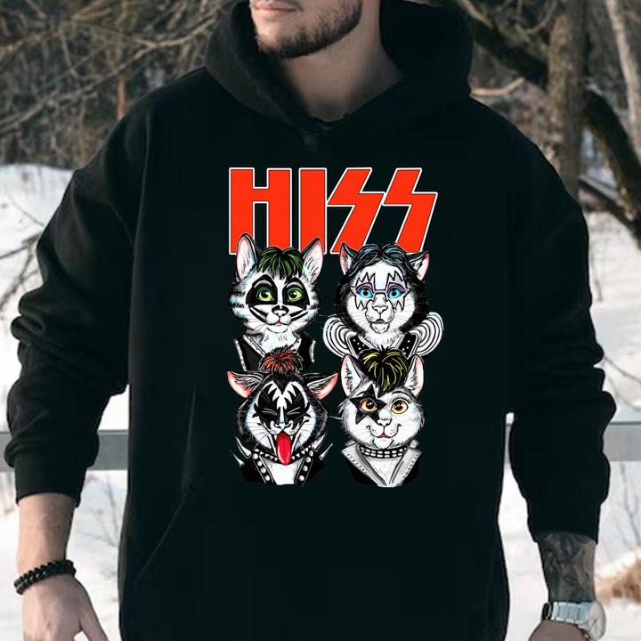 Kiss Hiss Cats Band Rock t-shirt