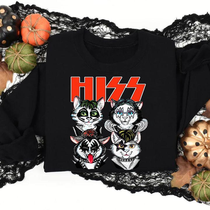 Kiss Hiss Cats Band Rock t-shirt