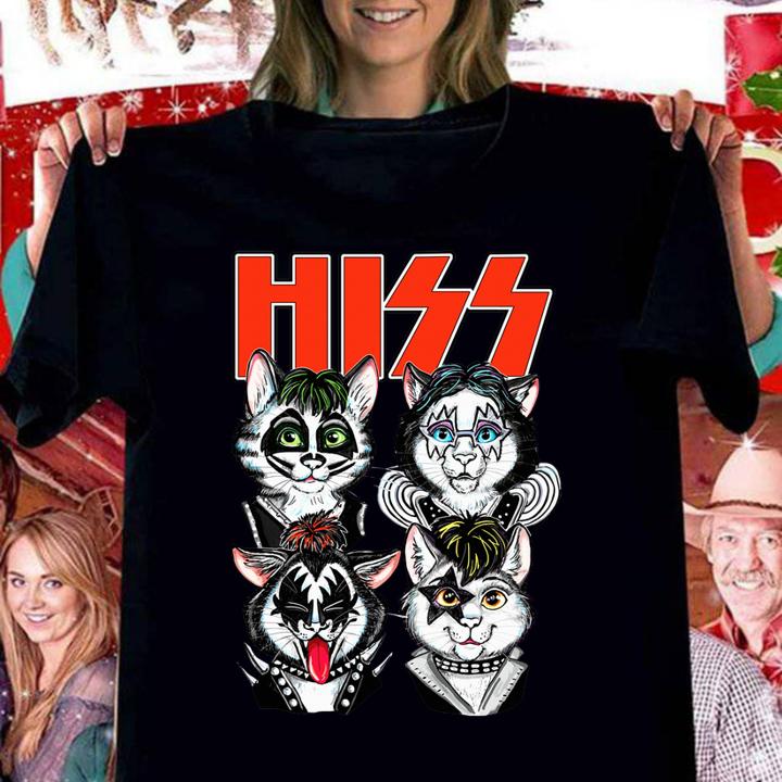 Kiss Hiss Cats Band Rock t-shirt