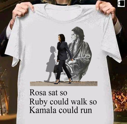 Rosa Parks Sat So Ruby Could Walk So Kamala Harris Could Run t-shirt 44 Nursetee News