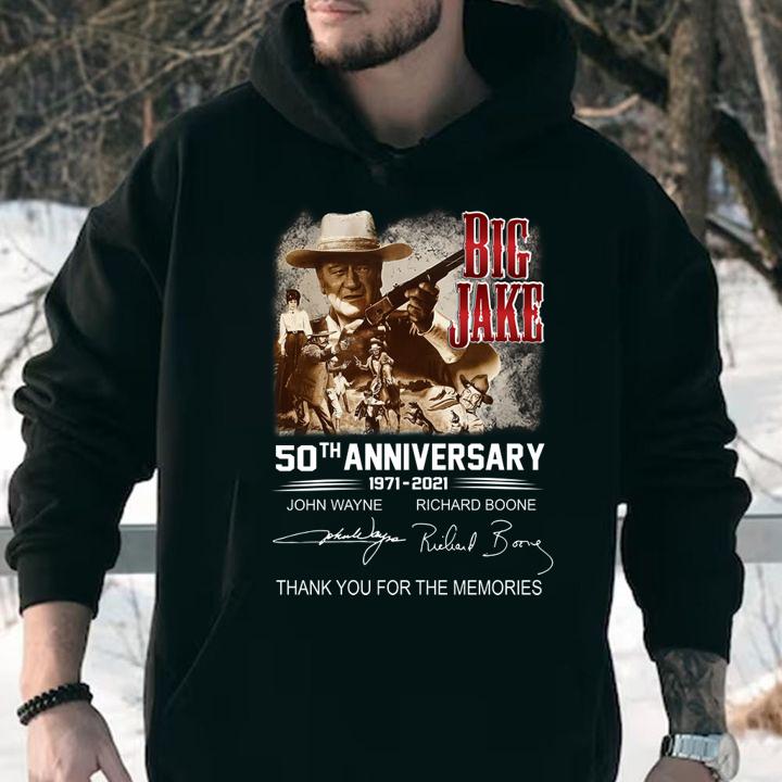 Big Jake 50th anniversary 1971-2021 signatures thank you for the memories t-shirt