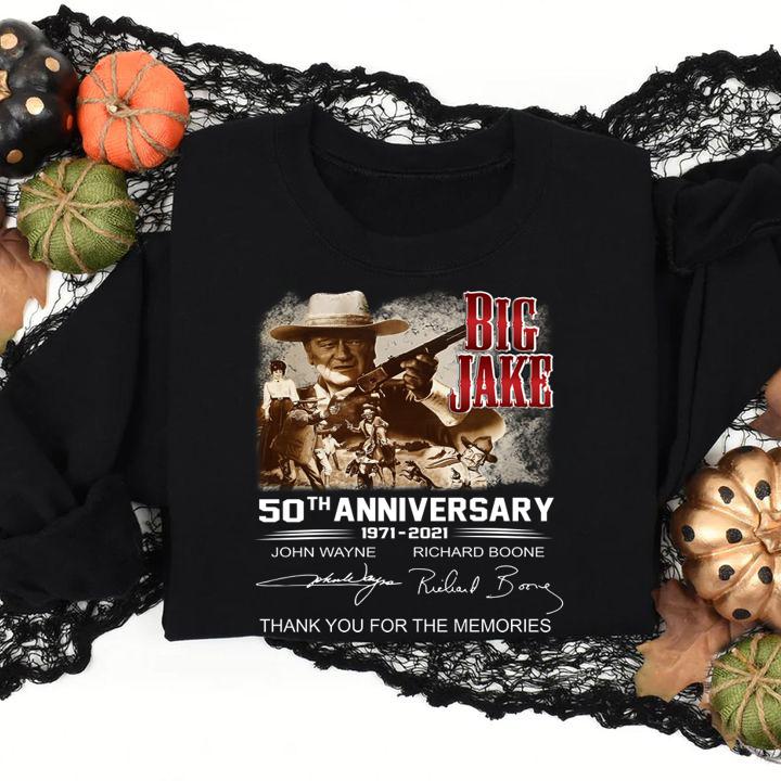 Big Jake 50th anniversary 1971-2021 signatures thank you for the memories t-shirt