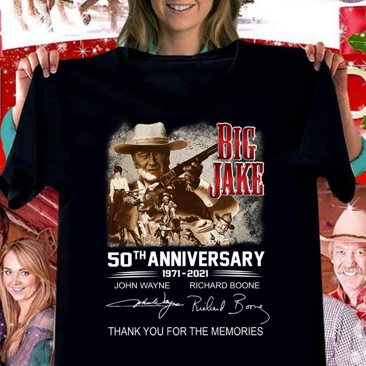 Big Jake 50th anniversary 1971-2021 signatures thank you for the memories t-shirt