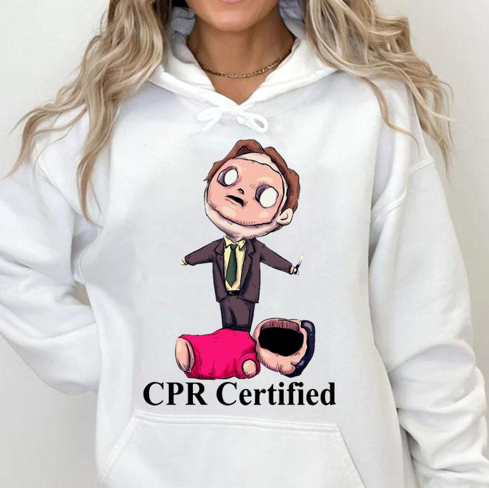 Dwight Schrute CPR Certified Cardiopulmonary resuscitation t-shirt