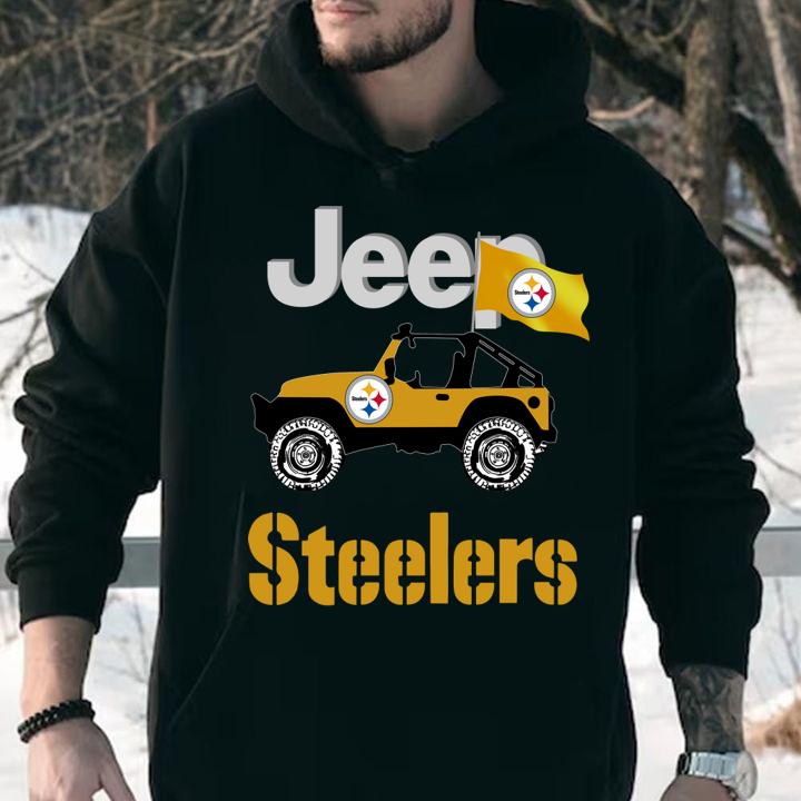 Hot Jeep Flag Pittsburgh Steelers NFL t-shirt