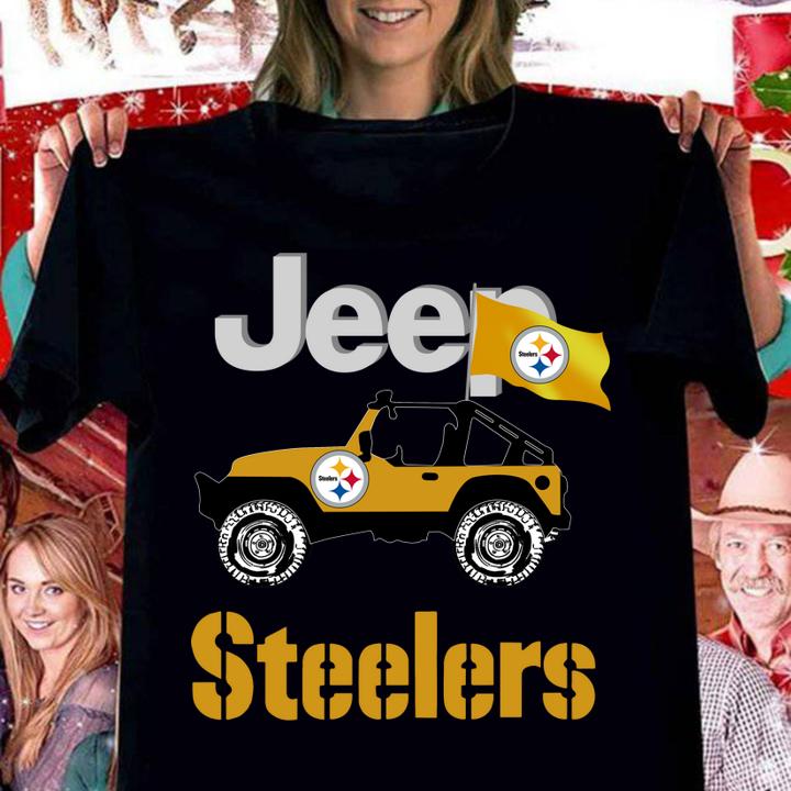 Hot Jeep Flag Pittsburgh Steelers NFL t-shirt