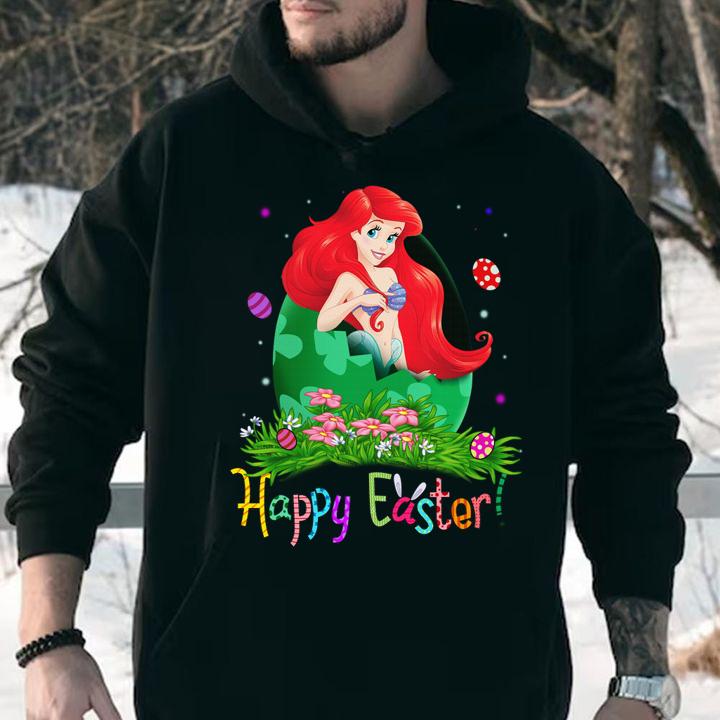 Pretty The Little Mermaid Ariel Happy Easter t-shirt