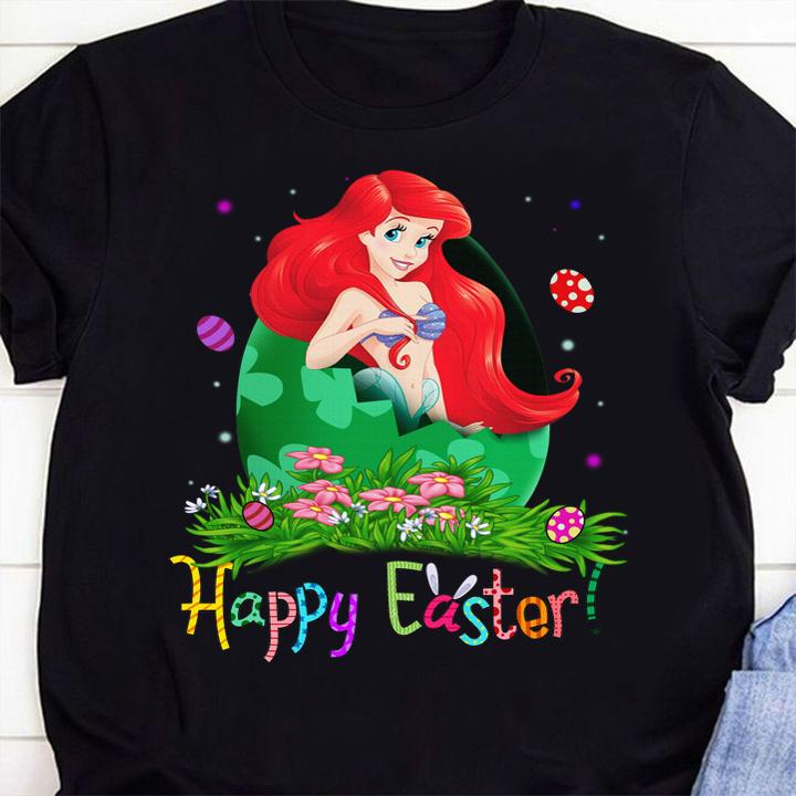 Pretty The Little Mermaid Ariel Happy Easter t-shirt 42 Nursetee News