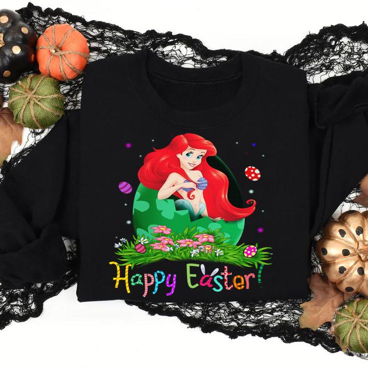 Pretty The Little Mermaid Ariel Happy Easter t-shirt
