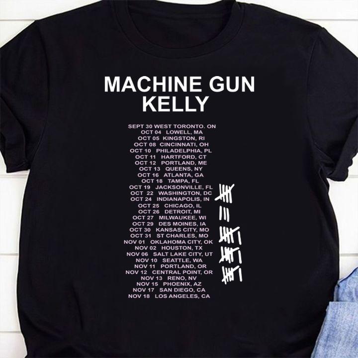 The Justin Bieber Big Tour Machine Gun Kelly t-shirt 40 Nursetee News