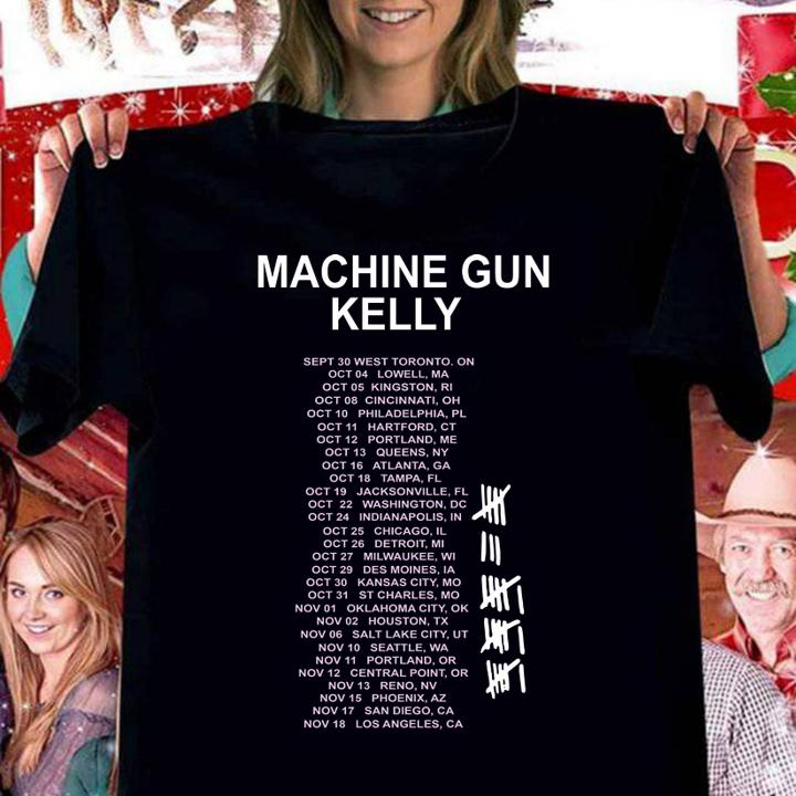 The Justin Bieber Big Tour Machine Gun Kelly t-shirt