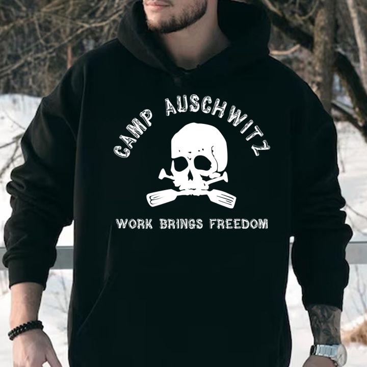 Camp Auschwitz Work Brings Freedom t-shirt