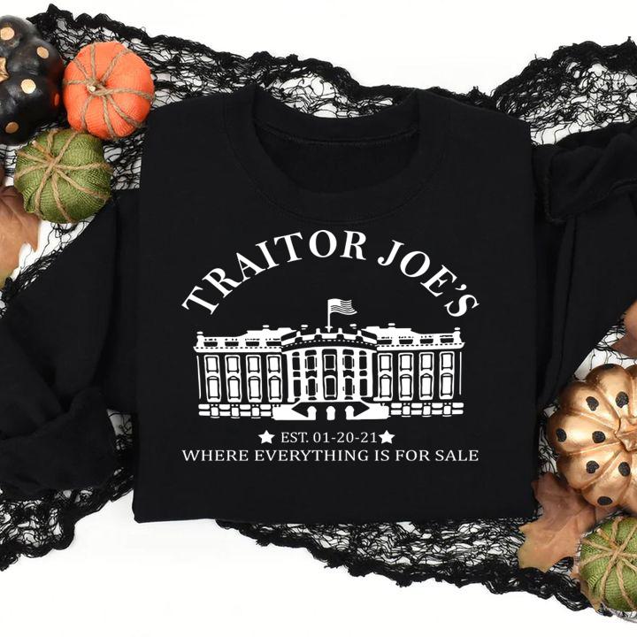 2021 Official Traitor Joe's est. 01-20-21 where everything is for sa t-shirt