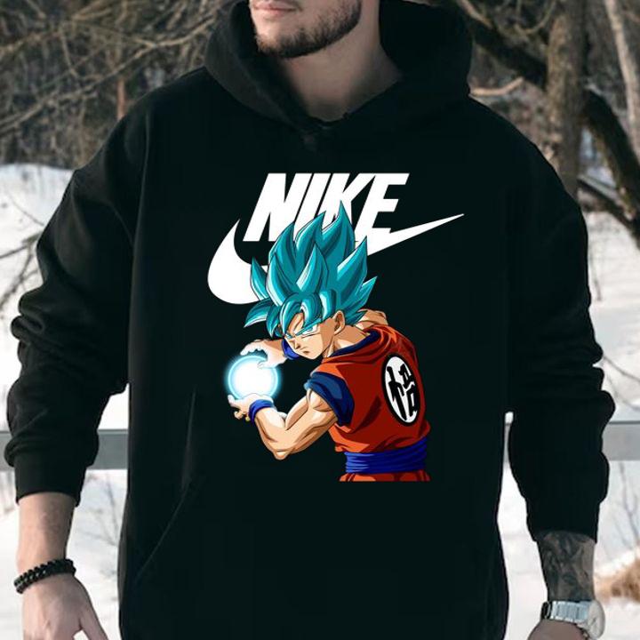 Nike Son Goku Super Saiyan Blue Dragon Ball Super t-shirt