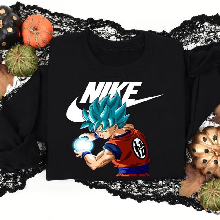 Nike Son Goku Super Saiyan Blue Dragon Ball Super t-shirt