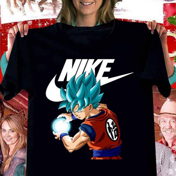 Nike Son Goku Super Saiyan Blue Dragon Ball Super t-shirt