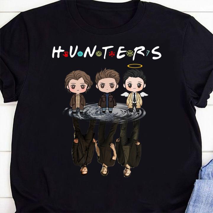 Hunters Supernatural reflection mirror water Friends t-shirt 1