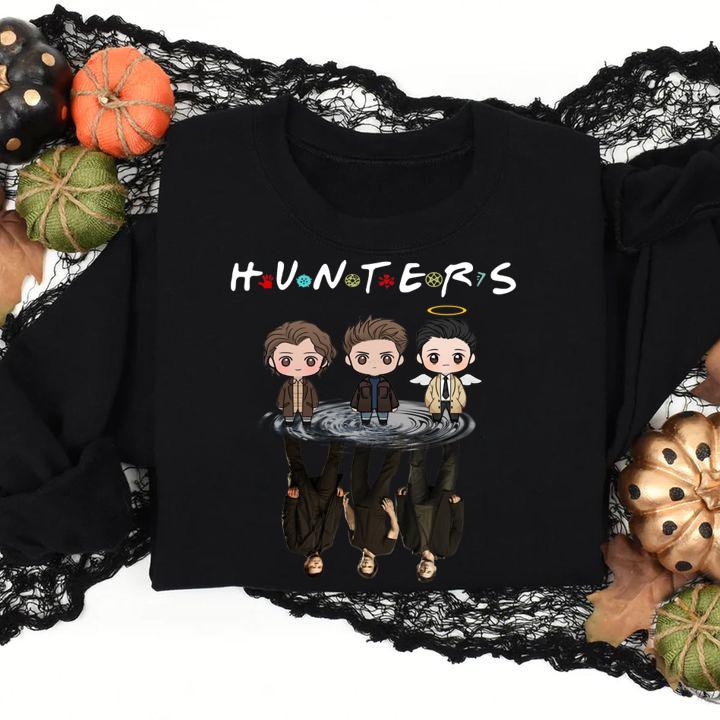 Hunters Supernatural reflection mirror water Friends t-shirt