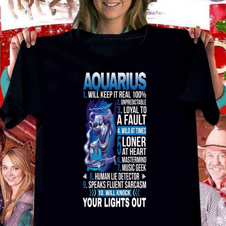 10 things about Aquarius t-shirt