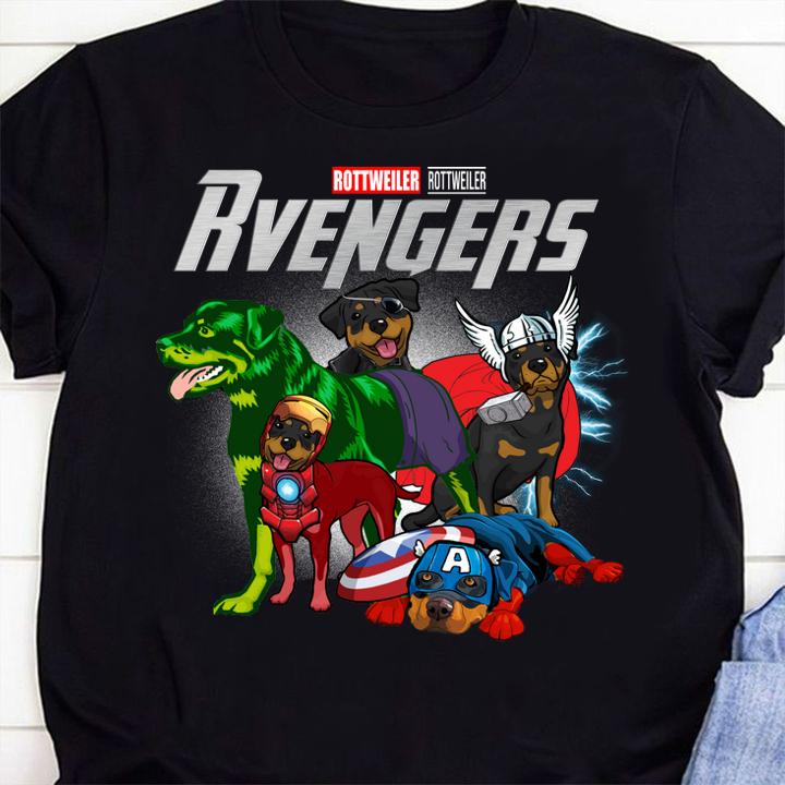 Rottweiler Rvengers Marvel Avengers t-shirt 8