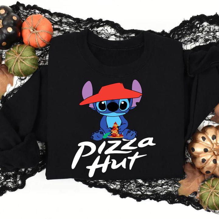 Stitch mashup Pizza Hut t-shirt