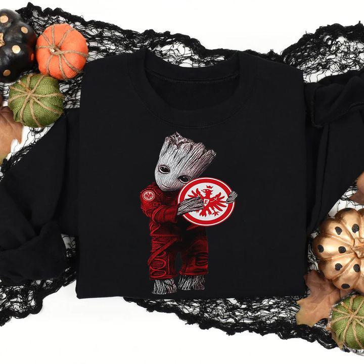 Baby Groot Hug Eintracht Frankfurt t-shirt