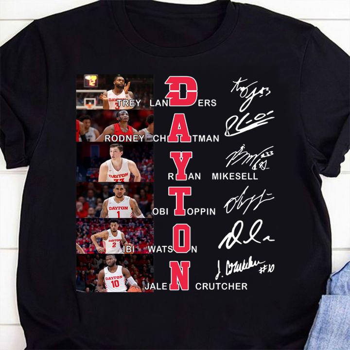 Dayton Flyers Football Players Signatures t-shirt 3