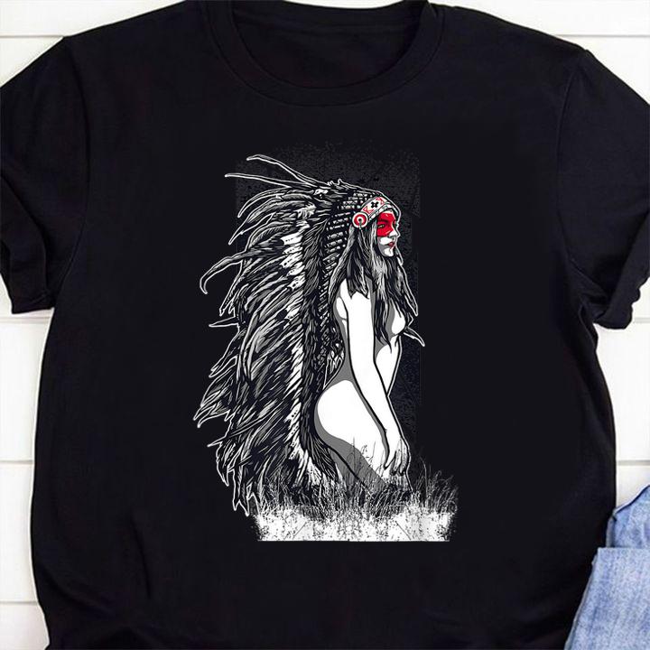 Native American Woman Warrior Indian t-shirt 8