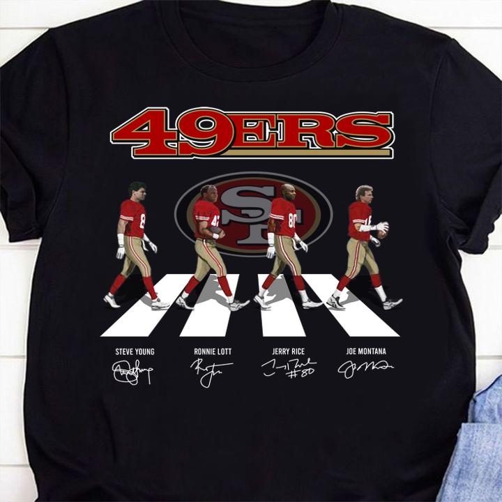 San Francisco 49ers Abbey Road Signatures t-shirt 2