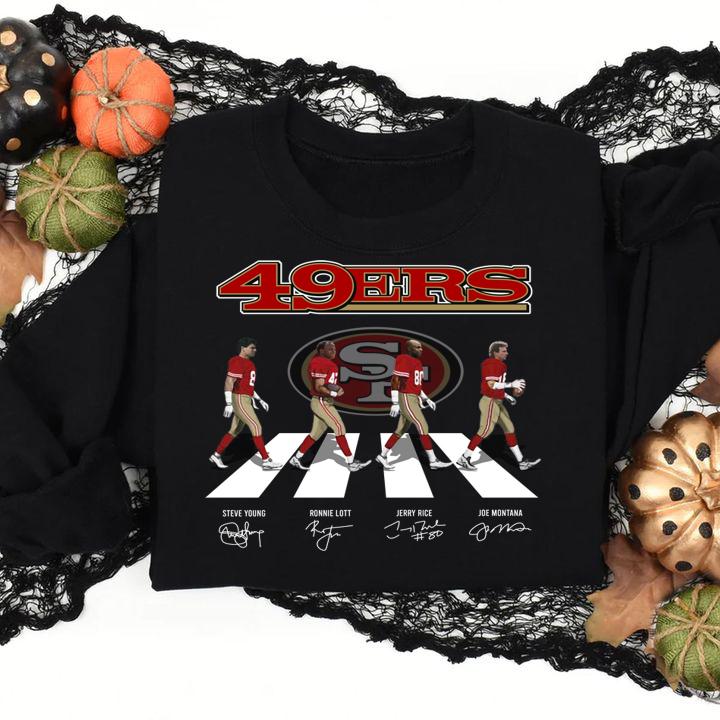 San Francisco 49ers Abbey Road Signatures t-shirt