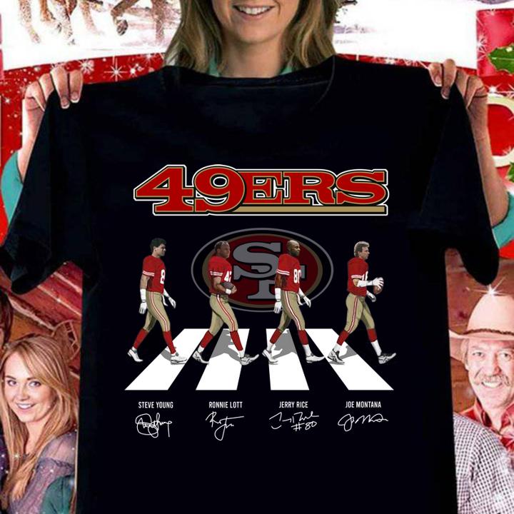 San Francisco 49ers Abbey Road Signatures t-shirt