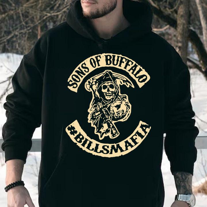 Skeleton Death Sons Of Buffalo Bills Mafia t-shirt