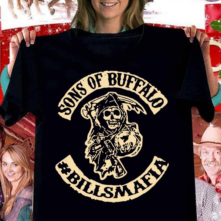 Skeleton Death Sons Of Buffalo Bills Mafia t-shirt