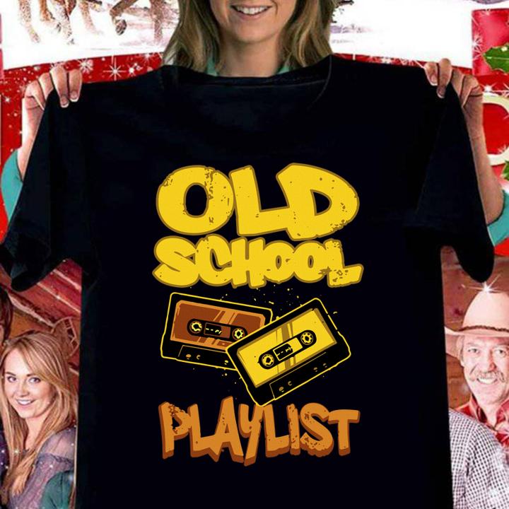 Old School Playlist Cassette Tape Music Lover t-shirt
