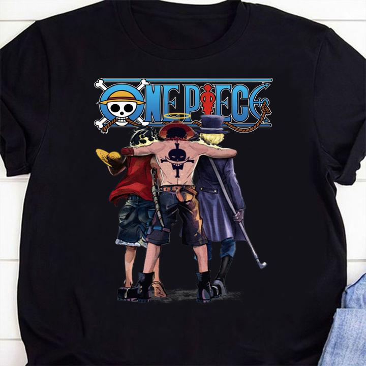 One Piece Luffy Ace and Sabo t-shirt 1