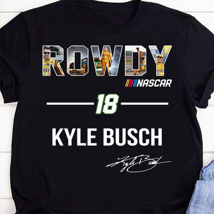 Rowdy Nascar 18 Kyle Busch t-shirt 7