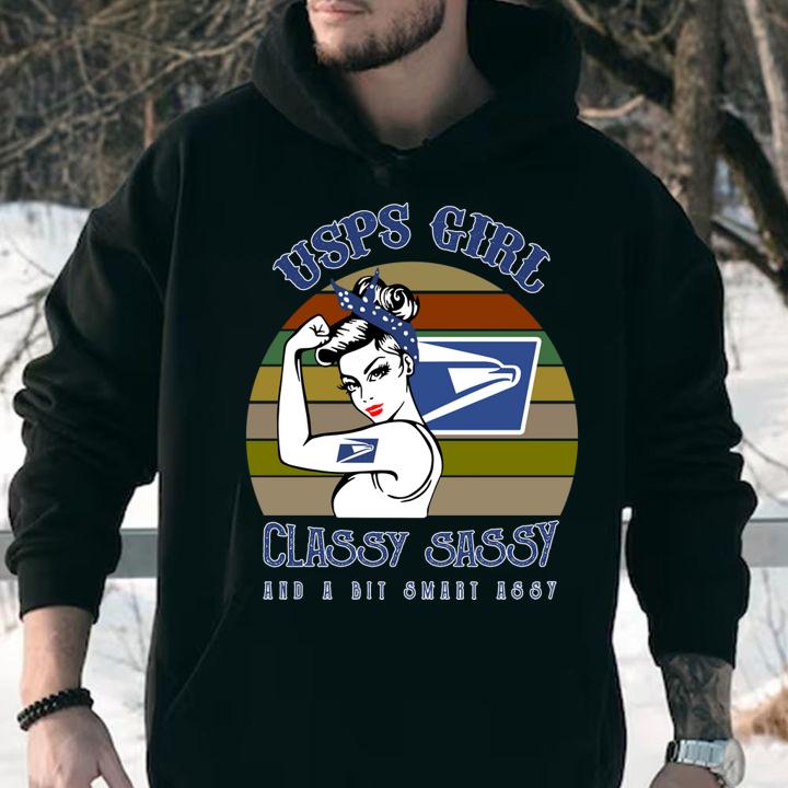 United States Postal Service Girl Classy Sassy And A Bit Smart Assy Vintage Retro t-shirt