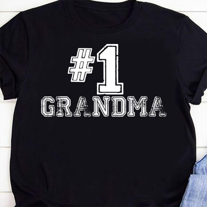 Nice Beautiful Mother's Day Gift - #1 Grandma - Number One Tee t-shirt 1