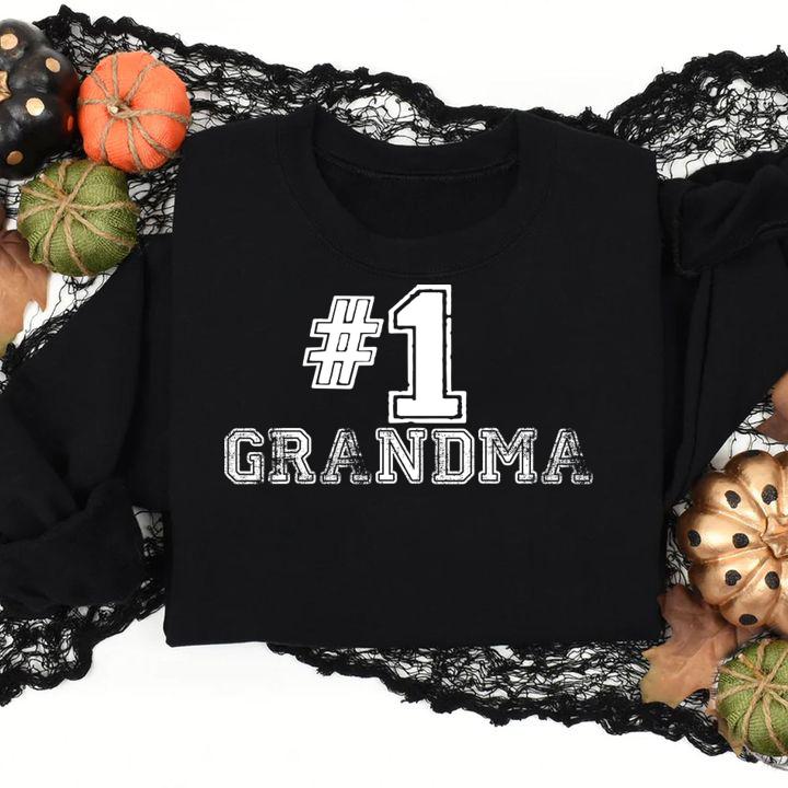 Nice Beautiful Mother's Day Gift - #1 Grandma - Number One Tee t-shirt
