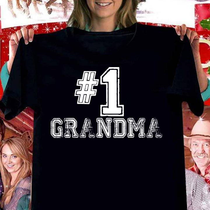 Nice Beautiful Mother's Day Gift - #1 Grandma - Number One Tee t-shirt