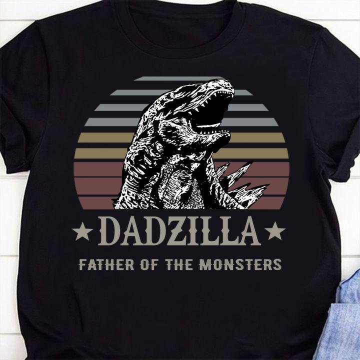 Dadzilla father of the monsters vintage t-shirt 7