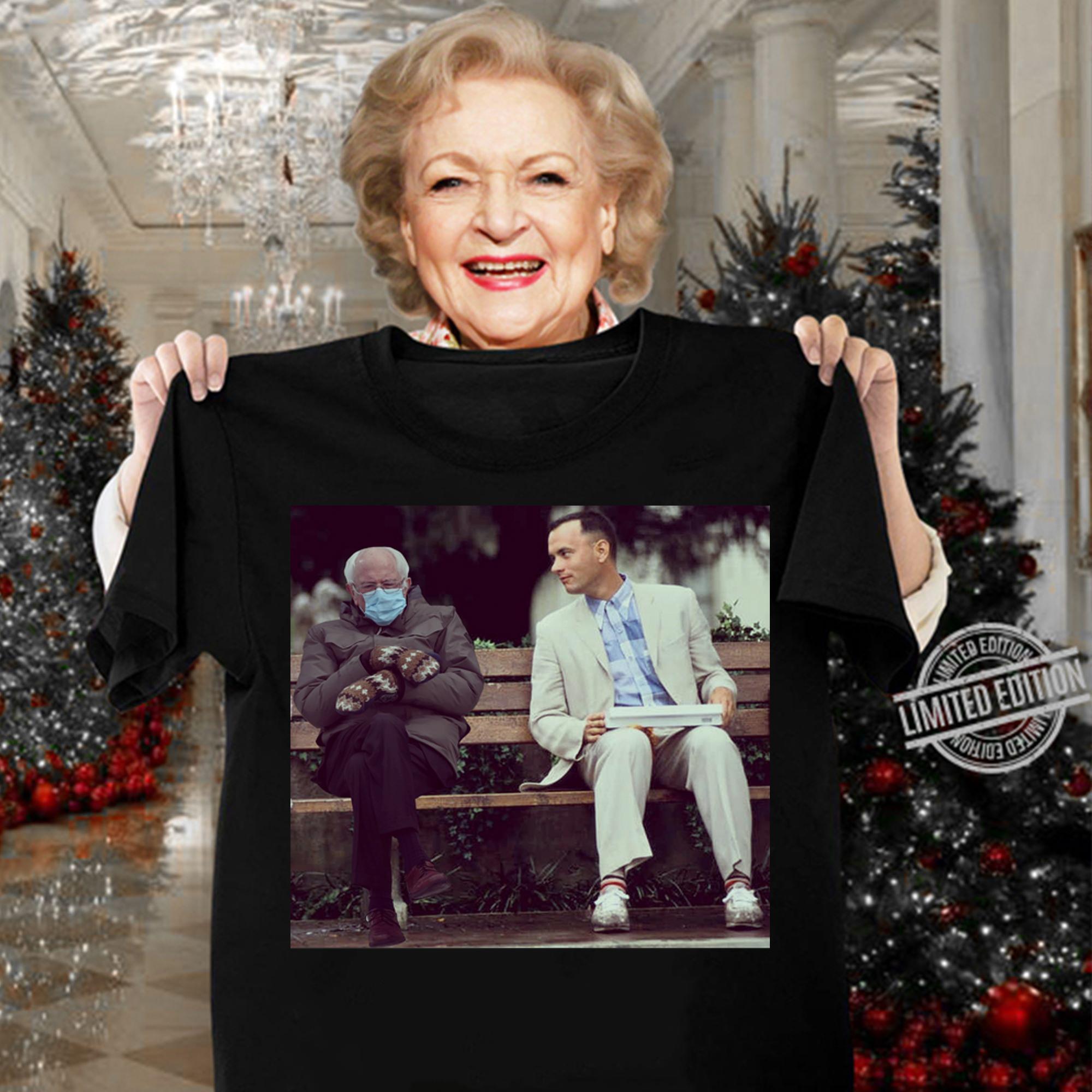 Forrest Gump Bernie Sanders Like Is Like A Box Of Mittens Meme t-shirt