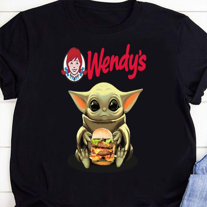 Baby Yoda Hug Hamburguesas Wendy’s Star Wars t-shirt 3