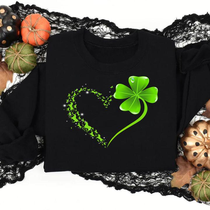 Love Horses Irish heart St Patrick’s day t-shirt