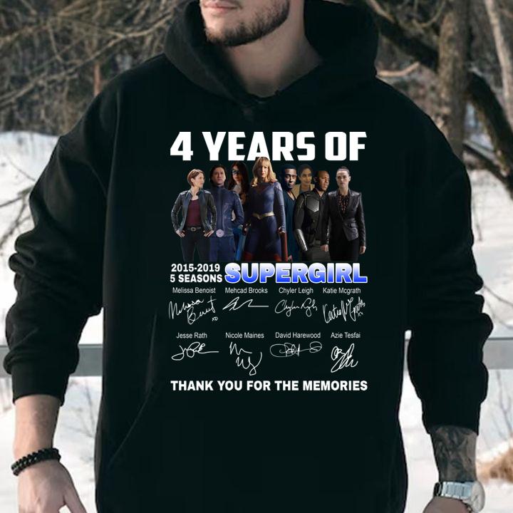 Funny 4 Years of Supergirl 2015-2019 thank you for the memories t-shirt