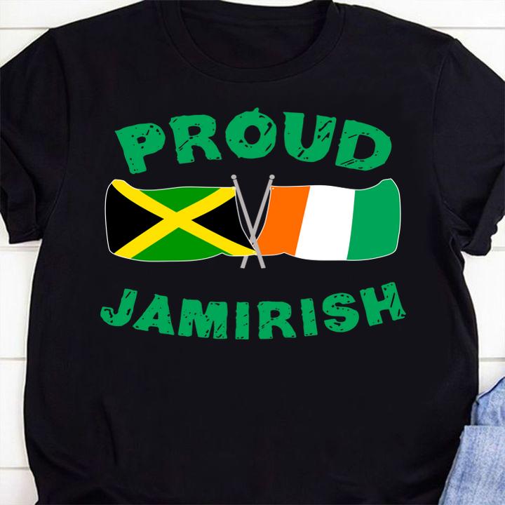 Official Proud Jamirish Saint Patricks Day Jamaican Irish t-shirt 1