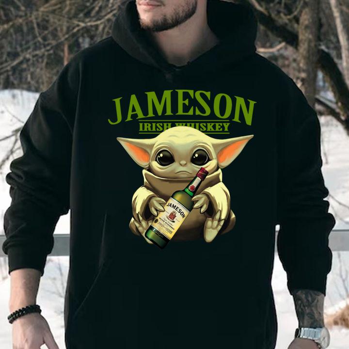 Baby Yoda Jameson Irish Whiskey t-shirt