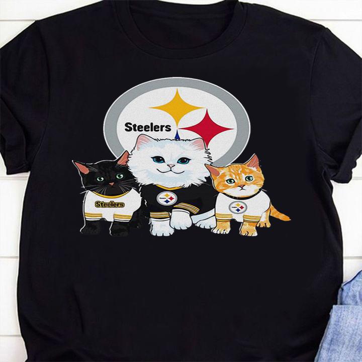 Cats Pittsburgh Steelers NFL t-shirt 1