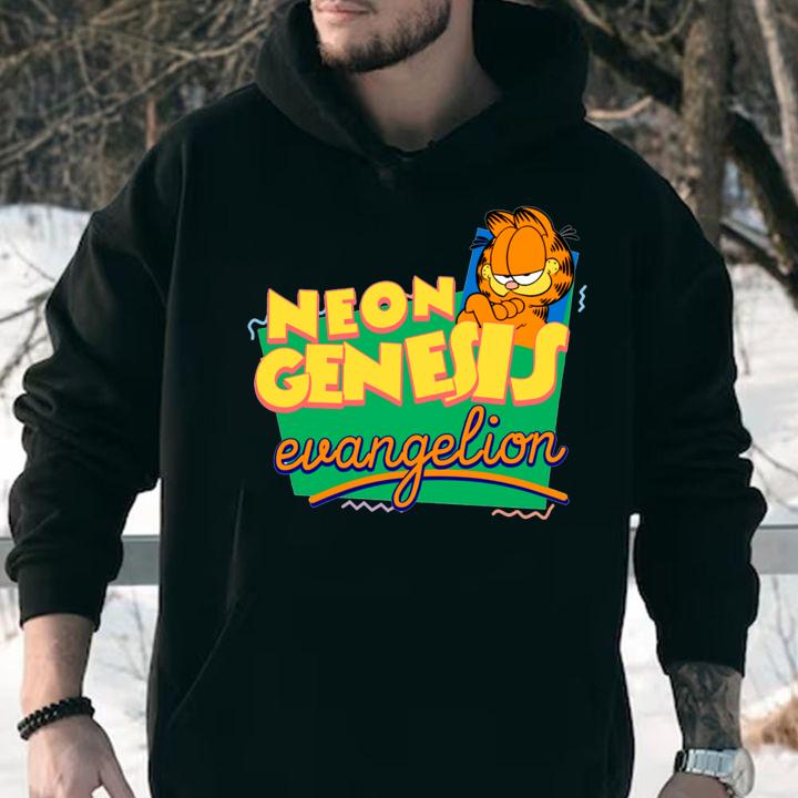 Garfield Neon Genesis Evangelion t-shirt