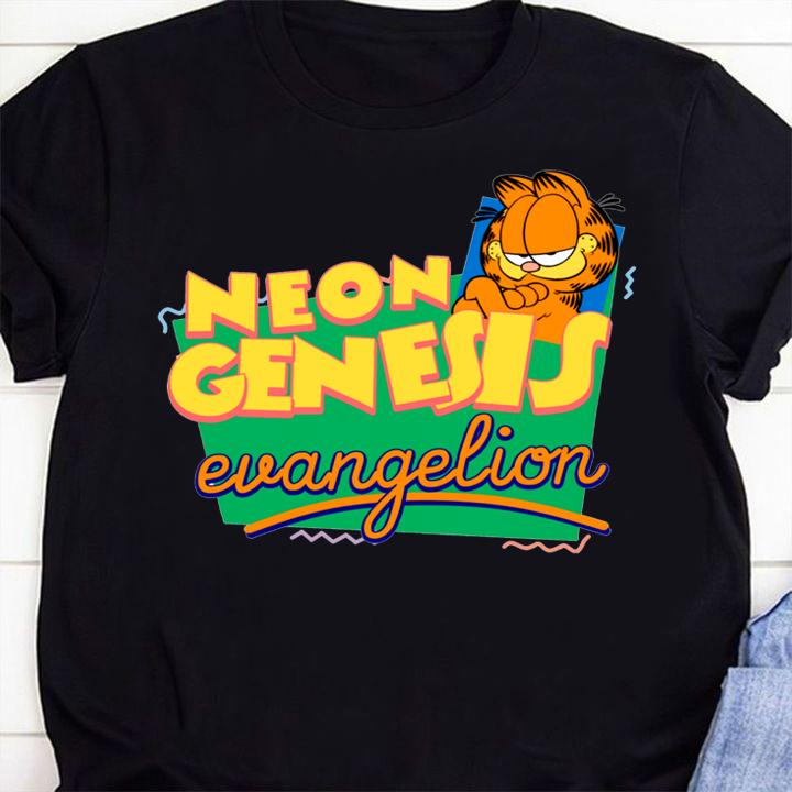 Garfield Neon Genesis Evangelion t-shirt 1